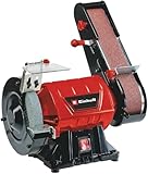 Einhell TC-US 350 Belt and Disc Sander | 350W 2-in-1 Bench Sander: 900 m/min, 50 x 686mm Belt Sander for Wood and 2890 RPM 150mm Grinding Wheel | Electric Dual Sander and Bench Grinder