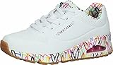 Skechers Women's Uno Loving Love Sneaker, White, 6 UK