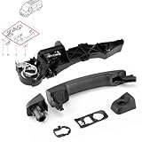 Pulchra Left Side Exterior Door Handle Sliding Door Handle with Holder for Renault Master MK3 Vauxhall Movano Replacement 806075481R 806067794R