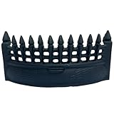 18-Inch Castle Fire Front Fret in Matte Black - Decorative Fireplace Accessory