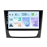 MISONDA 9" IPS Android 14 Double Din Car Stereo GPS Sat Nav For Mercedes Benz E-Class W211 CLK W209 Head Unit|6G+128G | Camera+MIC | Support Carplay Bluetooth Mirror Link DAB RDS WIFI SWC