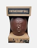 Robert Frederick Vintage Rugby Ball In A Kraft Box, Black
