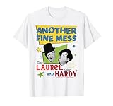 Laurel & Hardy Another Fine Mess Retro Stars Poster Art T-Shirt