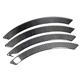 Car Wheel Arch Fender for Suzuki Vitara 2016-2020, Carbon Fiber Tyre Eyebrow Trim Strip Anti-Scratch Protection Wheel-Arches Accessories,A/Black