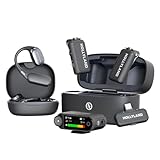Hollyland LARK MAX 2 Ultimate Combo, Wireless Microphone, AI Noise Cancel, Wireless Audio Monitoring, 32bit Full-Chain Audio, Mic for Camera, iPhone, Android (2TX + 2RX+ OWS Earphones + Charging Case)