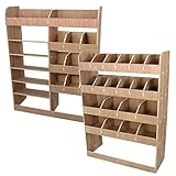 Vauxhall Vivaro SWB Plywood Van Racking Storage Utility Rack Unit Equipment Ply Shelving Tools / 12 x FREE L-Shaped Brackets
