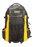STANLEY FATMAX Tool Backpack with Wheels, Extendable handle, Removable Tool Caddy, Separate Compartments For Tools, Includes Laptop/ Tablet Storage, 1-79-215
