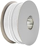 RG6 WHITE Coaxial Digital Satellite & Aerial Cable Reel 100m Double Shielded for HD, Ultra HD and 4k Reception