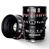 Meike 100mm T2.1 S35 Wide Angle Lens for Canon EF Mount and Cine Camcorder EOS C100 Mark II, EOS C200, EOS 300 Mark II, EOS C300 Mark III, Zcam E2-S6 6K