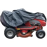 Ride Lawn Mower Cover Waterproof Heavy Duty 1.3KG 600d with PU backing 155x110x103 cm Elastic Hem Quad Bike Tractor Outside
