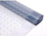 RIXI Clear Heavy-Duty Vinyl Plastic Carpet Protector 100% waterproof Carpet Floor Mat Protector Runner Guard Protector Sheet Home Office Hallway Kitchen Runner 27 Inches(2.231ft) Wide (3 FT)