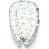 Wdmiya Baby Nest Pod for Newborn, Baby Lounger for 0-12 Months Boys Girls, 100% Cotton Baby Nest, Baby Essentials for Newborn (Dinosaurs)