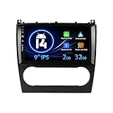 MISONDA Car Radio Stereo Android 14 For Mercedes Benz W203 W209 C180 (2005-2009) - 9Inch IPS Camera - [2G + 32G] - 2 Din Supports Carplay DAB Steering Wheel Control RDS BT WIFI GPS