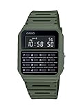Casio Men's Vintage CA53W-1 Calculator Watch, Green, S, Vintage