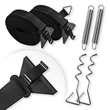 Dulepax Awning Tie Down Kit Storm Straps Kit for Caravan Motorhome Awing Storm Protection Set Compatible with Thule Omnistor