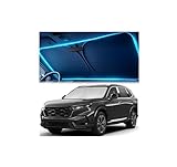 Windshield Sun Shade for Honda CR-V 2023 2024 2025 2026 – Custom Fit Sun Shield with Mirror Cut‑Out, Blocks Heat & UV, Foldable with Storage Pouch - Honda CRV Windshield Sunshade