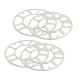 4pcs Wheel Spacers, 3mm Aluminum Alloy Wheel Spacers Replacement for 4/5 Stud Hubs