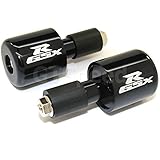 MIT Motors BE-GL-BLK GSXR LOGO - BLACK - Suzuki CNC Bar Ends GSXR 600 750 1000 1100 1300 Hayabusa