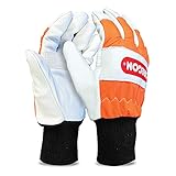 Oregon Chainsaw Left-Hand Protection Leather Gloves – Large (size 10) (91305L)