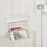 House of Home Letterbox Cage Easy Access Post Box Large Cage for Wooden Doors, White Letter Catcher, Mail Basket Front Door Perfect for Dog Owners