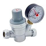 Adjustable Pressure Reducing Valve 15mm with 0-10 Bar Gauge