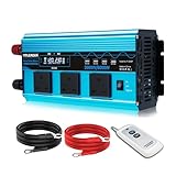 Yinleader Pure Sine Wave Power inverter 3000W /6000W DC 12V to AC 240V voltage converter 4USB & 3 AC sockets