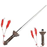 Sword, Swords for Kids, Stainless Steel Dull Sword Toys Practice Performance Kung Plaything Retractable Prop Cosplay Costume Accessory Prop