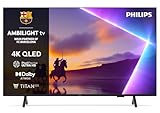 PHILIPS Ambilight 50PUS8500 4K QLED Smart TV - 50 Inch Display with Pixel Precise, Ultra HD, Titan OS Platform and Dolby Atmos Sound, Works with Alexa and Google Voice Assistant