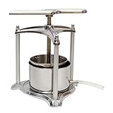 6L Fruit Press, Grape Press for Wine Cider Making, Vegetables Dehydration, Cheese Press (Aluminum)