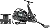 DAM RUNSHIFT 3L FS + CAMO LINE, Fishing Reel, Spinning Reels, Allround Fishing, incl Camo Line - Ultimate Fishing Reel for Smooth and Powerful Performance, Unisex, Green,Black, 4000