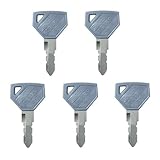 BODYA 5Pcs Tractor Replacement Ignition Keys Excavator Keys for Yanmar and John Deere Models 198360-52160