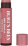 Burt's Bees Tinted Lip Balm Red Dahlia, Moisturising Lip Tint With Shea Butter, 100% Natural Origin, 4.25g