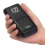 Power Bank 20000mAh, Fast Charging Portable Charger PD 22.5W USB-C in & Out, LED Display External Battery Pack for iPhone 16/15/14/13, Android Samsung Galaxy Smartphones (Black)