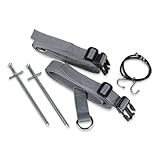 Dometic Storm Tie Down Kit Grey - Heavy Duty Awning Straps for Caravan, Motorhome, and Tent, Kampa Storm Straps, Dometic Awning Accessories