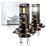 WAIXINGREN H7 Led Headlight Bulb, 32000LM 6500K 600% Brighter, 120W Headlight Bulbs with Fan, Halogen Replacement Bulb, Plug and Play Easy Installation, Pack of 2 (H7)