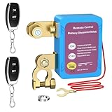 Wireless Remote Control Car Isolator Switch, 12V 240A Battery Disconnect, Energy-Saving Anti-Theft Isolator with 2 Remotes for Car, RV, ATV, Truck, Camper, Boat