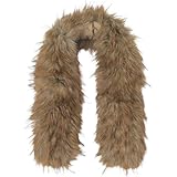 GORGECRAFT 81 * 12cm Faux Fur Collar Scarf Detachable Faux Fur Hood Trim Replacement Camel Hood Trim Neck Warmer Shawl Artificial Furry Chenille Stick Trim for Winter Coat Jacket Parka Christmas