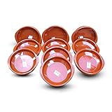 Set of 10 Spanish Terracotta Tapas Dishes/Cazuelas - 18cm Diameter
