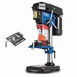 Scheppach DP16VLS Bench Drill | Column Drill | Incl. Vice | Chuck 1.5-13mm | 50mm Drilling Stroke | 500W Power | 600-2650 RPM | Laser & 45° Tilting Table