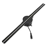 3D Hologram Fan WiFi Projector, 224 LED Light Beads, 1080P 16.5Inch Holographic Video Advertising Projector Display for Businesses, Parties, Etc
