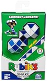 Rubik’s Connector Snake, Two-Pack Cubes 3D Puzzle Game Stress-Relief Fidget Toy Activity Cube Travel Game Gift Idea, for Adults and Kids Ages 8 and up
