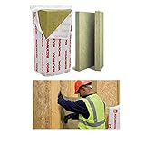 1 x Pack of 6 Rockwool 123326 Flexi Slab 100mm Thick x 600mm Wide x 1200mm Long Sound Acoustic Insulation with Great Thermal and fire Protection Properties 4.32 Square Meters per Pack