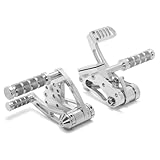 TARAZON Polishing Alloy Forward Controls Foot Pegs for Harley Softail 1984-1999 Softail Springer, Heritage Softail, Heritage Springer, Bad Boy, Night Train