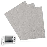 150mm X 120mm 3 PCS Waveguide Cover Mica Plates Sheets, Universal Mica Sheet for Microwave Oven, Free Cutting According to The Required Size for Universal Microwave Oven Repairing Part