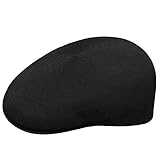 Kangol Tropic 504 Flat Cap, Black, X-Large