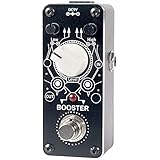 Sondery Boost Pedal for Electric Guitar and Bass, Mini Clean Booster Pedal, True Bypass, More or Less 14dB Change for Frequencies Under 250Hz or Above 1KHz, Art Design Foot Pedal