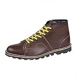 Grafters UNISEX Original Leather Monkey Boots Wine