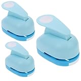 FANXIYA 3 Pcs Paper Punch Set,1 Inch Circle Cutter for Crafting, Art Craft Hole Puncher for Card Making, Round Shaped Mini Card Crafts Kit for Gift Tag, DIY & Christmas