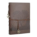 AIOR Personalised Leather Wedding Photo Album Large Vintage Photo Book Guest Book Photo Album Black Pages Birthday Gift for Her Love Tree