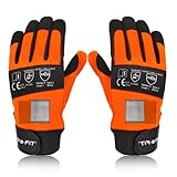 Intra-FIT Chainsaw Gloves Saw Protectionon on Both Hands, CLASS 1, Latest Standard EN ISO 11393-4, EN 388: 4122X Cut-resistance Gloves